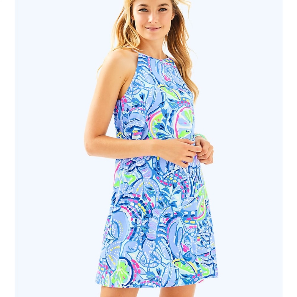 Lilly Pulitzer Margot Dress Blue Peri Pinch Pinch